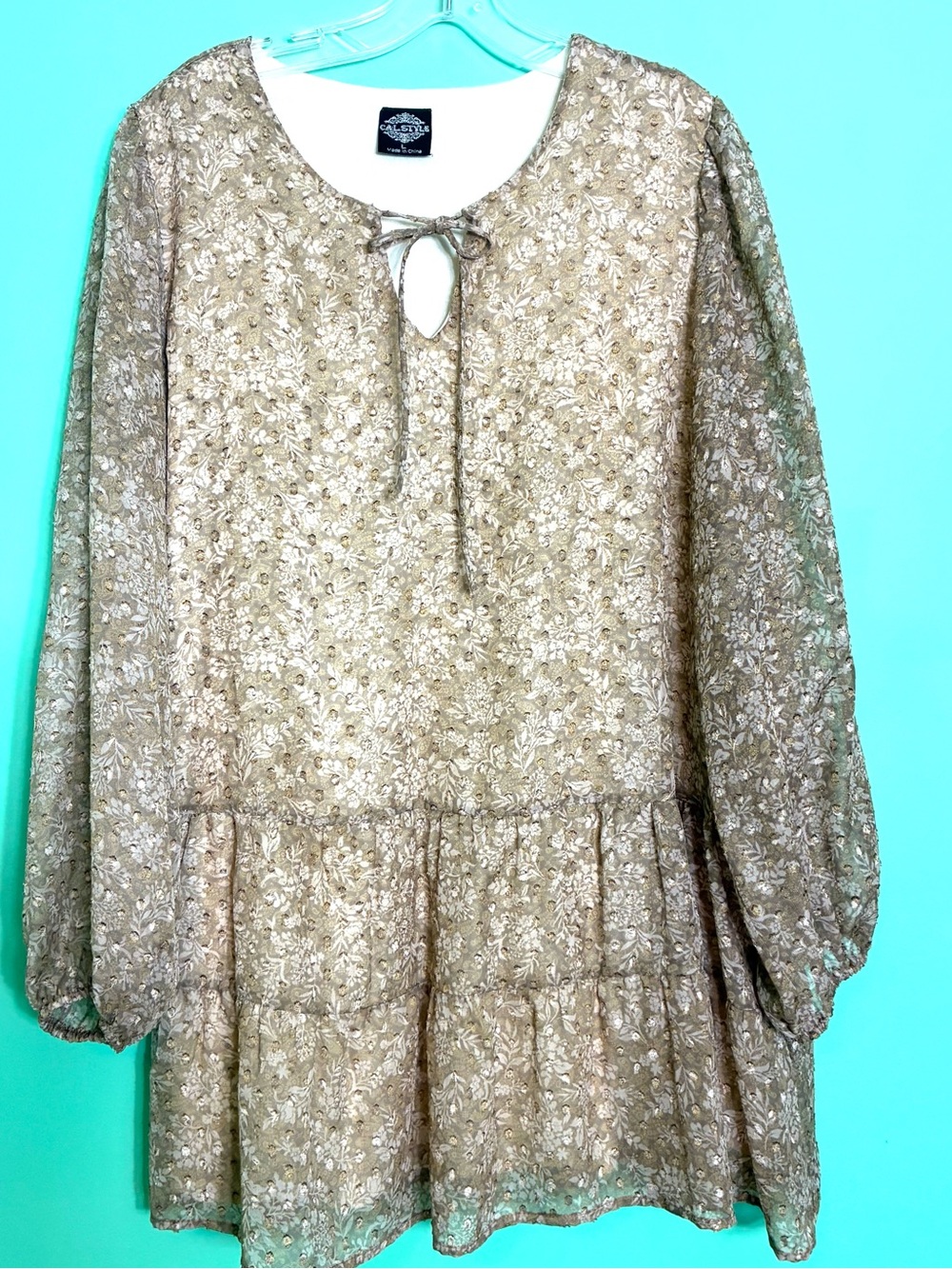 Cal Style Tunic  Tiered  Dress - Picture 15 of 16